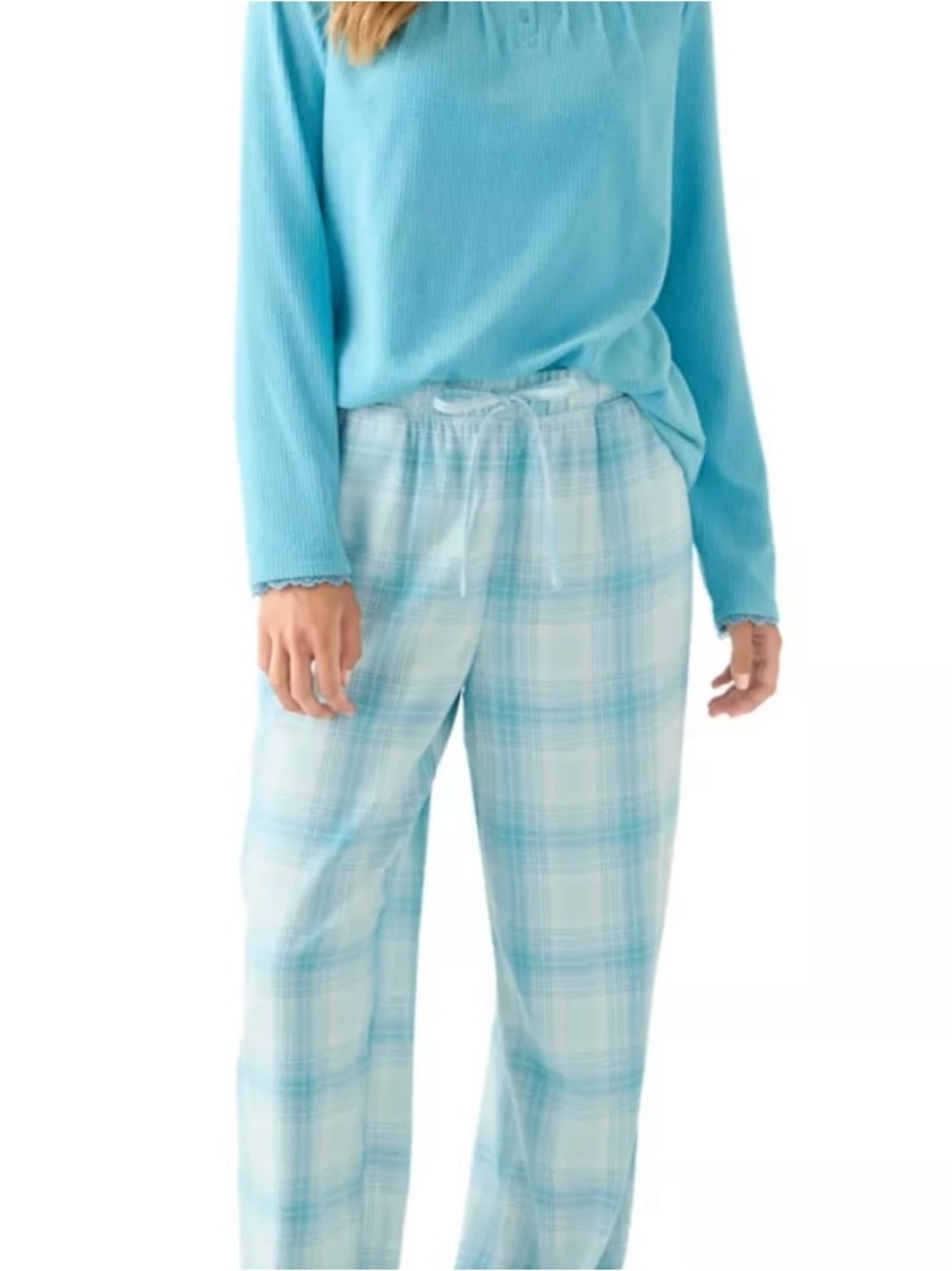 NWT Kim Rogers Light Blue Pajama Set